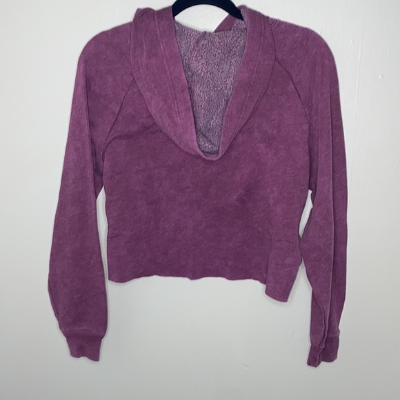 🌲Maroon oversized Victoria secret PINK cropped hoodie! - Picture 9 of 9